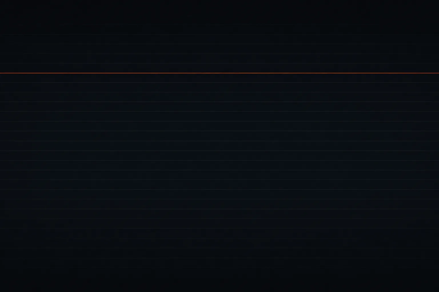 A texture of dark horizontal lines crossed by a single orange line